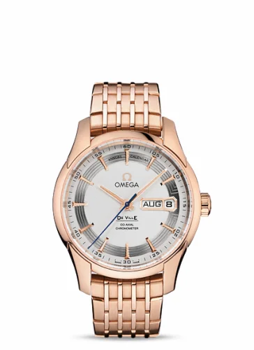 Omega De Ville Hour Vision Co-Axial Annual Calendar Red Gold / Silver / Bracelet 431.60.41.22.02.001 (43160412202001)